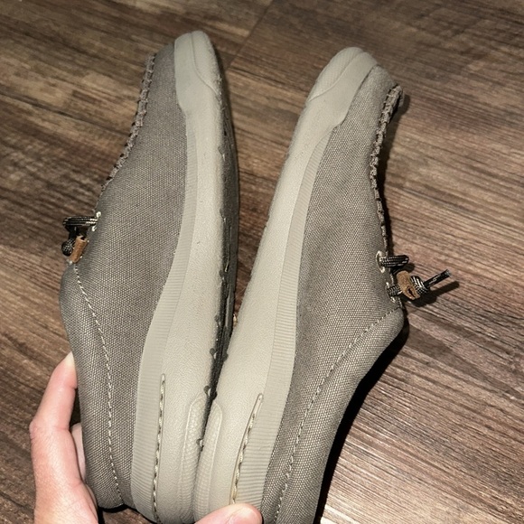 Clarks Driftlite Surf Interest Mens Canvas Extreme Comfort Shoes TAUPE Size 7 - Picture 4 of 5